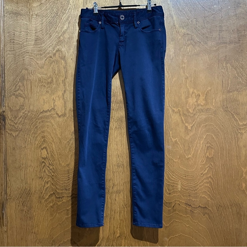 Lilly Pulitzer Worth Skinny Jeans Navy Blue Stretch Denim Women’s Size 0 EUC